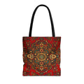 Red Persian Medallion Tote Bag | Ornamental Boho Pattern