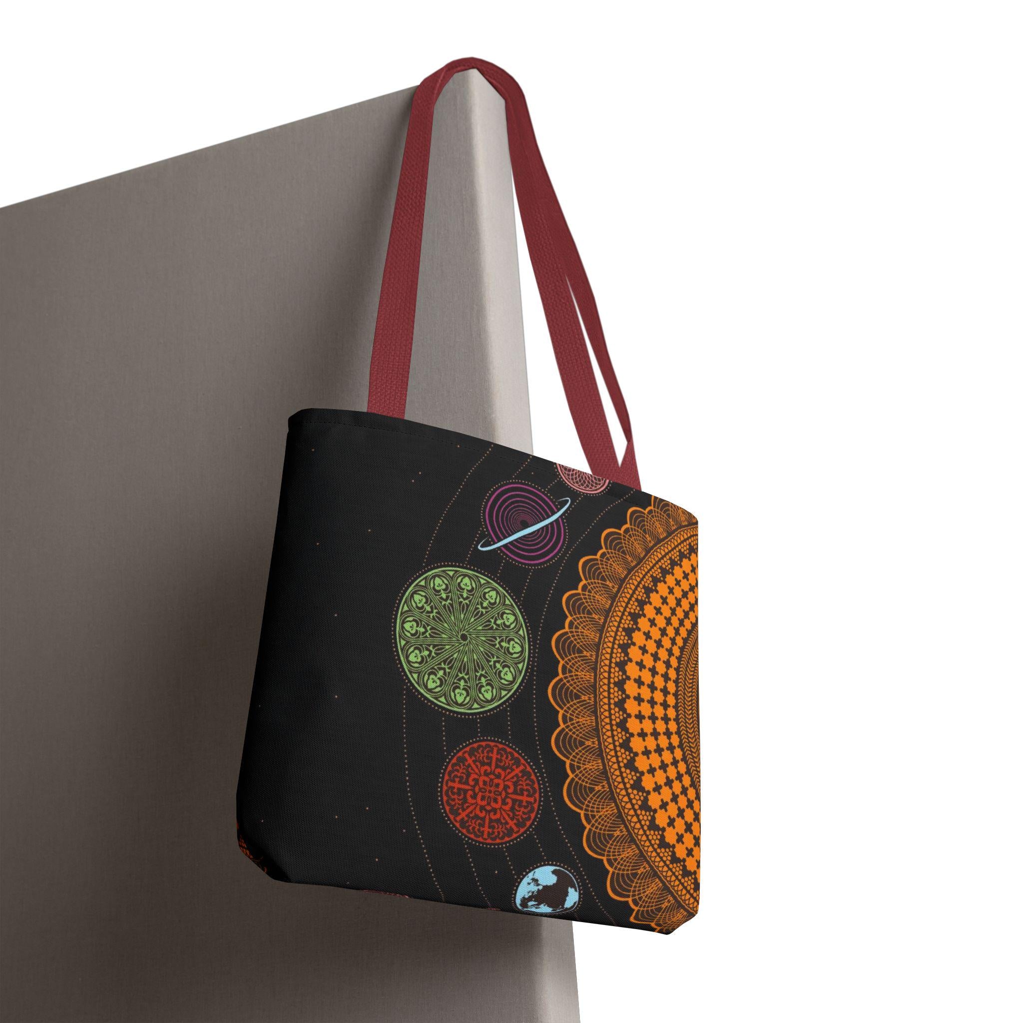 Blue Purple Kaleidoscope Mandala Bag – Artistic Pattern Tote for Fashion & Casual Outings – Ideal Gift for Travelers