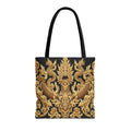 Thai Dragon Tote Bag | Gold Baroque Temple Design