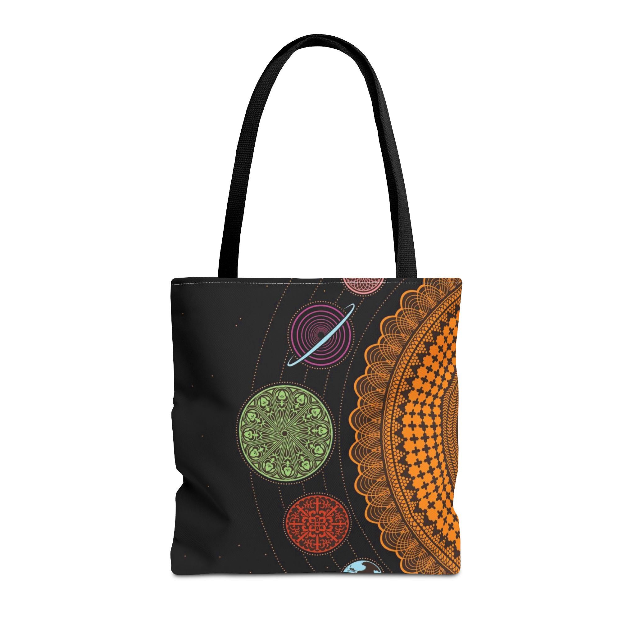 Blue Purple Kaleidoscope Mandala Bag – Artistic Pattern Tote for Fashion & Casual Outings – Ideal Gift for Travelers