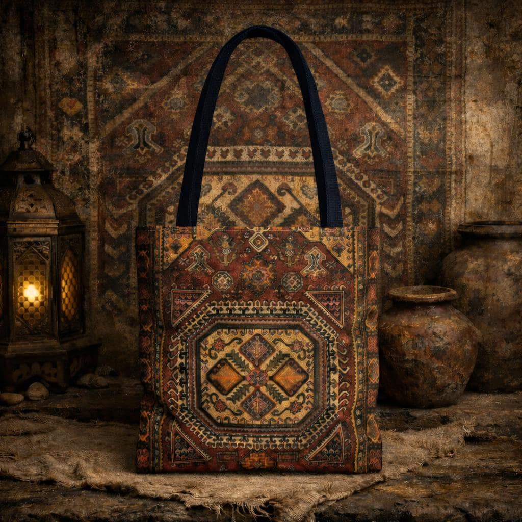 Morroccon style tote bag for books and clothes