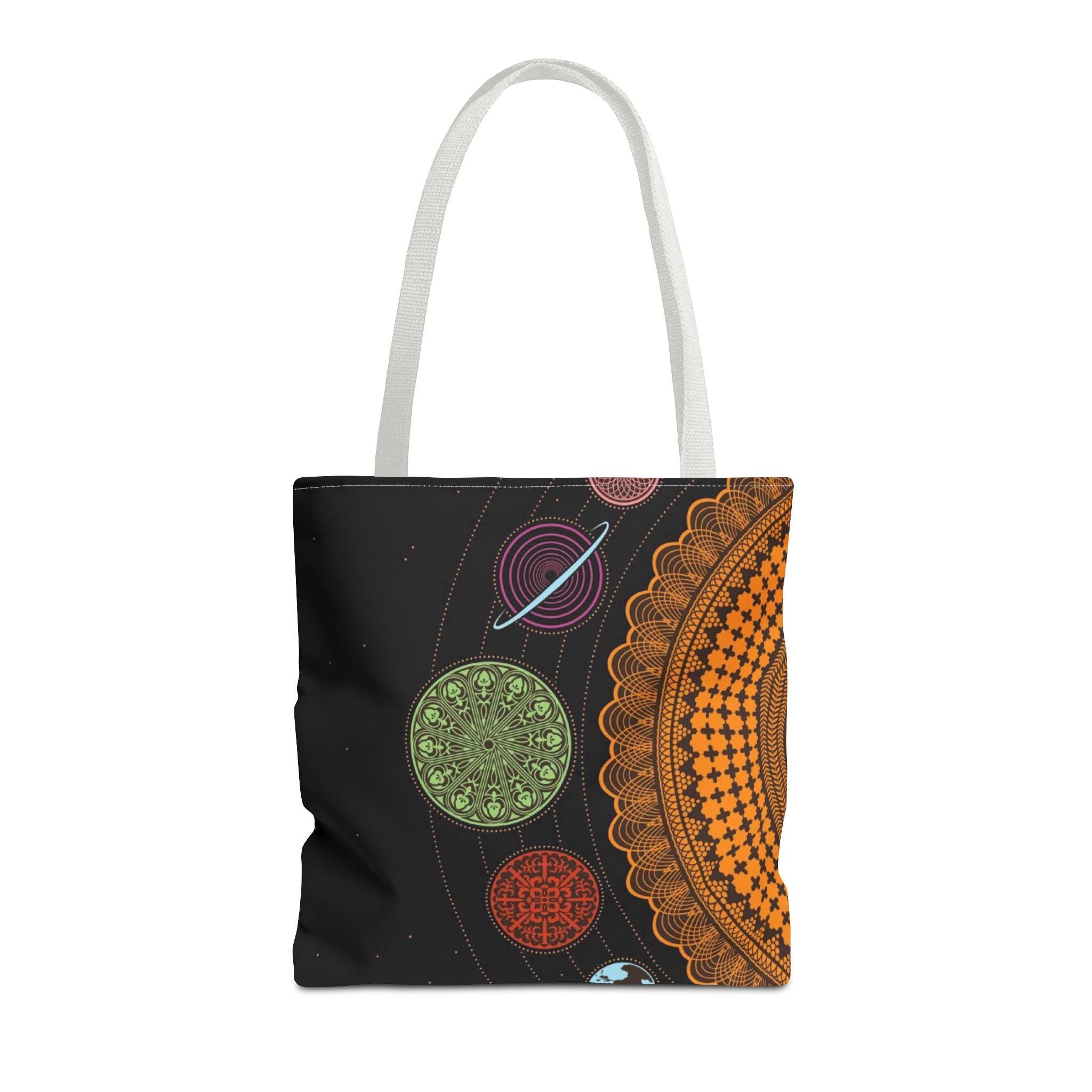 Blue Purple Kaleidoscope Mandala Bag – Artistic Pattern Tote for Fashion & Casual Outings – Ideal Gift for Travelers