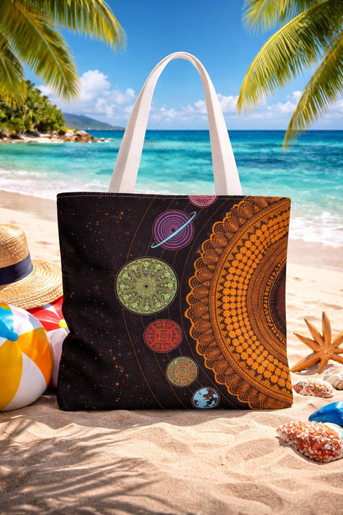 Blue Purple Kaleidoscope Mandala Bag – Artistic Pattern Tote for Fashion & Casual Outings – Ideal Gift for Travelers