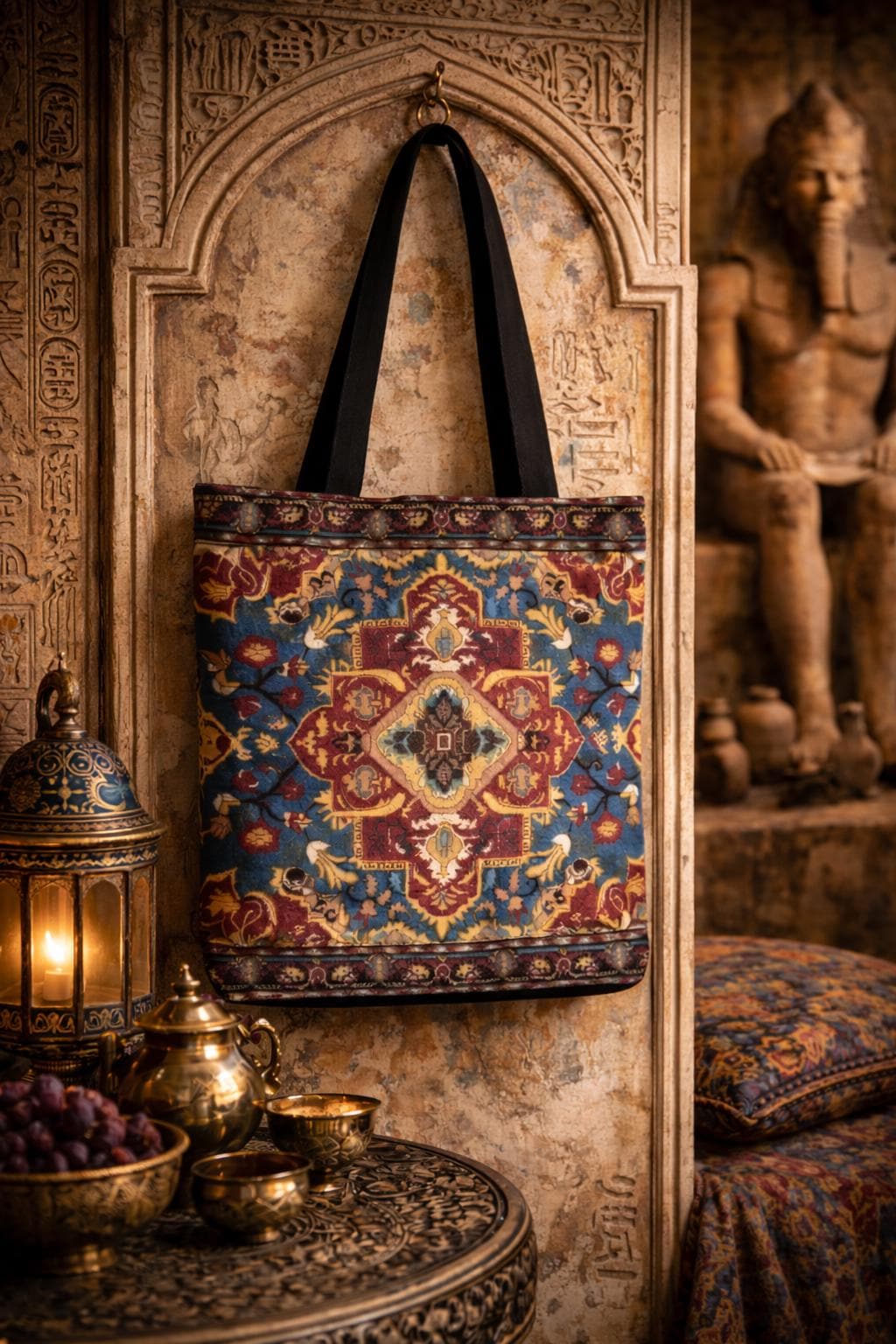 Exotic Persian Artistry Tote Bag for Groceries & Books