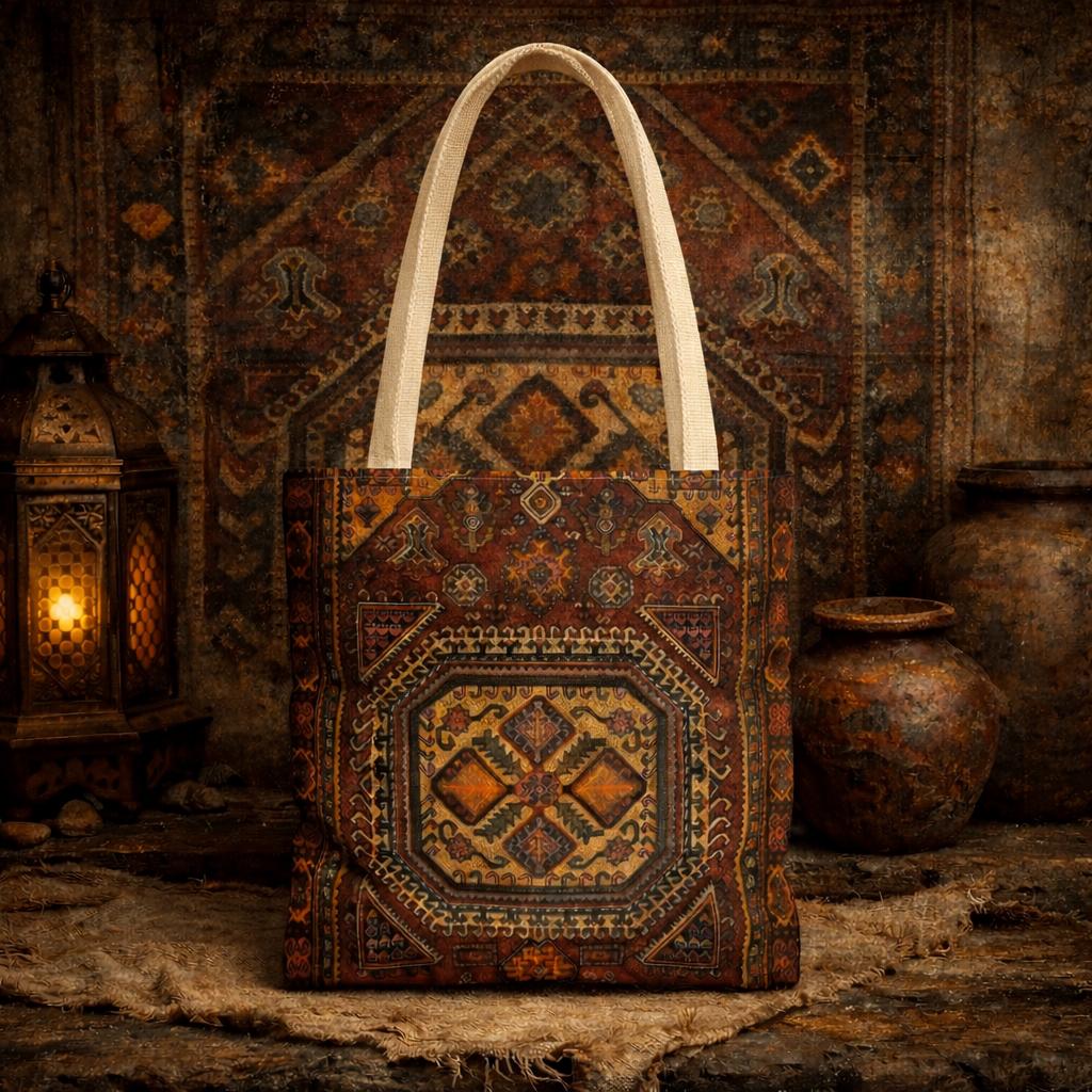 Morroccon style tote bag for books and clothes