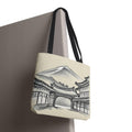 Mount Fuji Tote Bag | Japanese Temple Sumi-e Art
